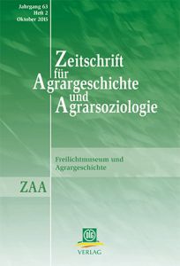 Zeitschrift für Agrargeschichte und Agrarsoziologie 2/2015