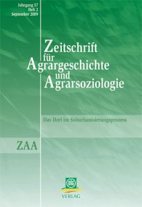 Zeitschrift für Agrargeschichte und Agrarsoziologie 2/2009