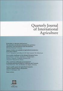 Quarterly Journal of International Agriculture 1/2011