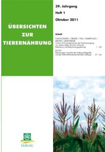 Übersichten zur Tierernährung 1/2011