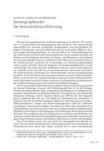 Demographische De-Infrastrukturalisierung