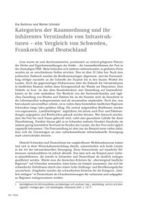 Kategorien der Raumordnung und ihr inhärentes Verständnis von Infrastrukturen
