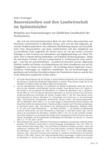 Bauernfamilien und ihre Landwirtschaft im Spätmittelalter