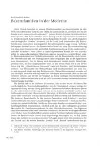 Bauernfamilien in der Moderne