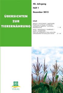 Übersichten zur Tierernährung 1/2012