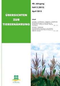 Übersichten zur Tierernährung 2/2012