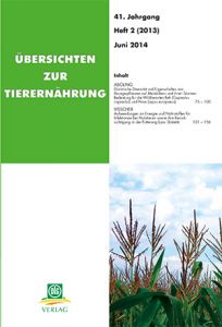 Übersichten zur Tierernährung 2/2013