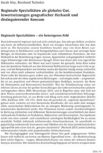 Regionale Spezialitäten als globales Gut. Inwertsetzungen geografischer Herkunft und distinguierender Konsum