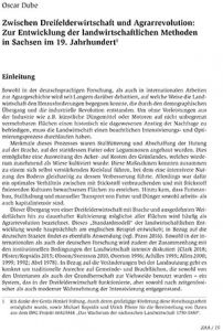 Zwischen Dreifelderwirtschaft und Agrarrevolution: Zur Entwicklung der landwirtschaftlichen Methoden in Sachsen im 19. Jahrhundert (PDF Download)