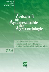 Zeitschrift für Agrargeschichte und Agrarsoziologie 2/2024