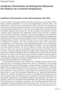 Ländliches Wirtschaften als Multispezies-Ökonomie. Ein Plädoyer für erweiterte Perspektiven